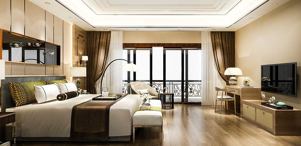 Spacious living room concept for upcoming residences at Adani SVP Nagar